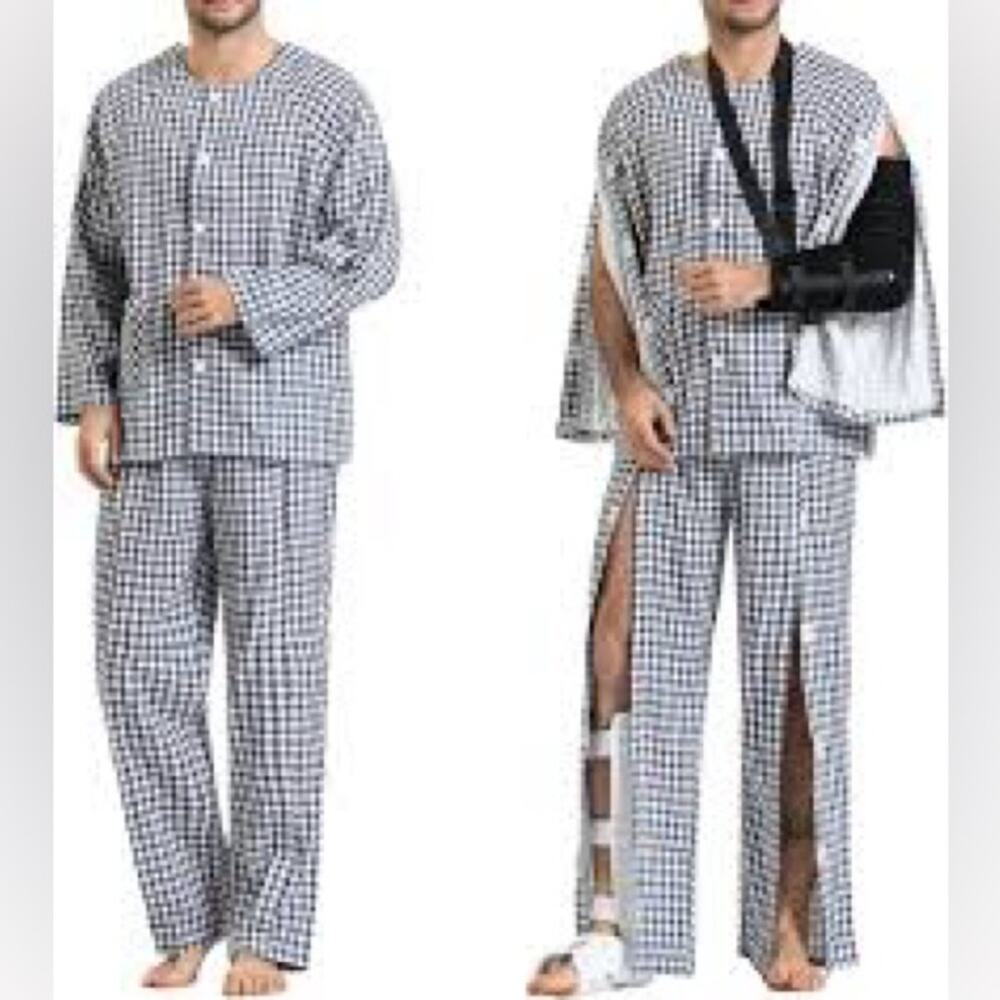 NWT YOSINISO Men XL Bedridden Patient Clothing